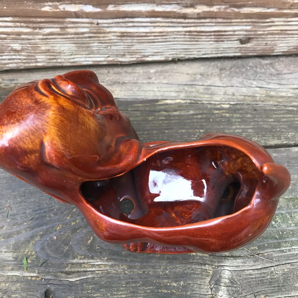 Mid Century Ceramic Dachsund Planter - Picture 4 of 6